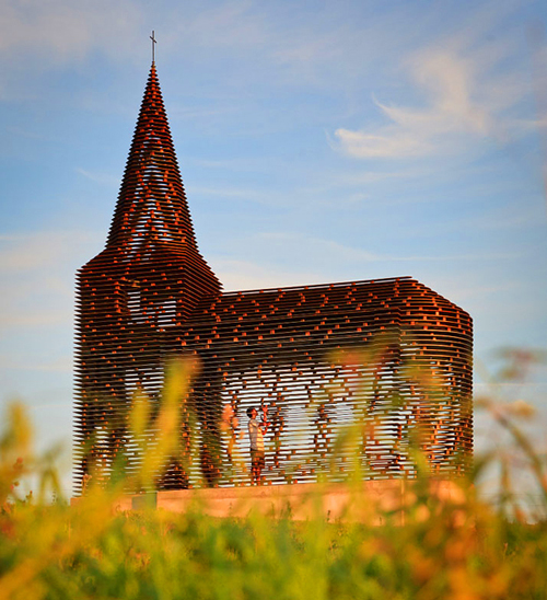 Church by Gijs Van Vaerenbergh Transparent church in the Belgian province of Limburg