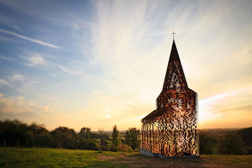 Church by Gijs Van Vaerenbergh Transparent church entitled Reading between the Lines