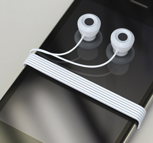 Earphones by Donghee Suh Earphones with silicone suction cup